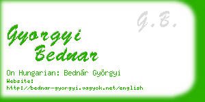 gyorgyi bednar business card