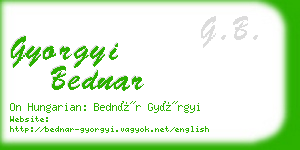 gyorgyi bednar business card